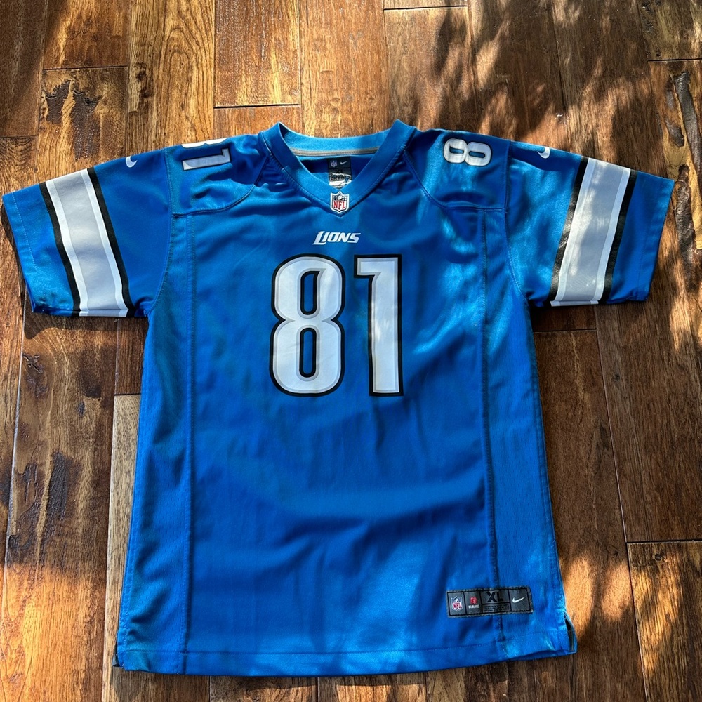 Youth NFL Lion’s Jersey Johnson #87